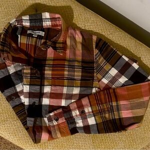 MADEWELL button up flannel • small • euc